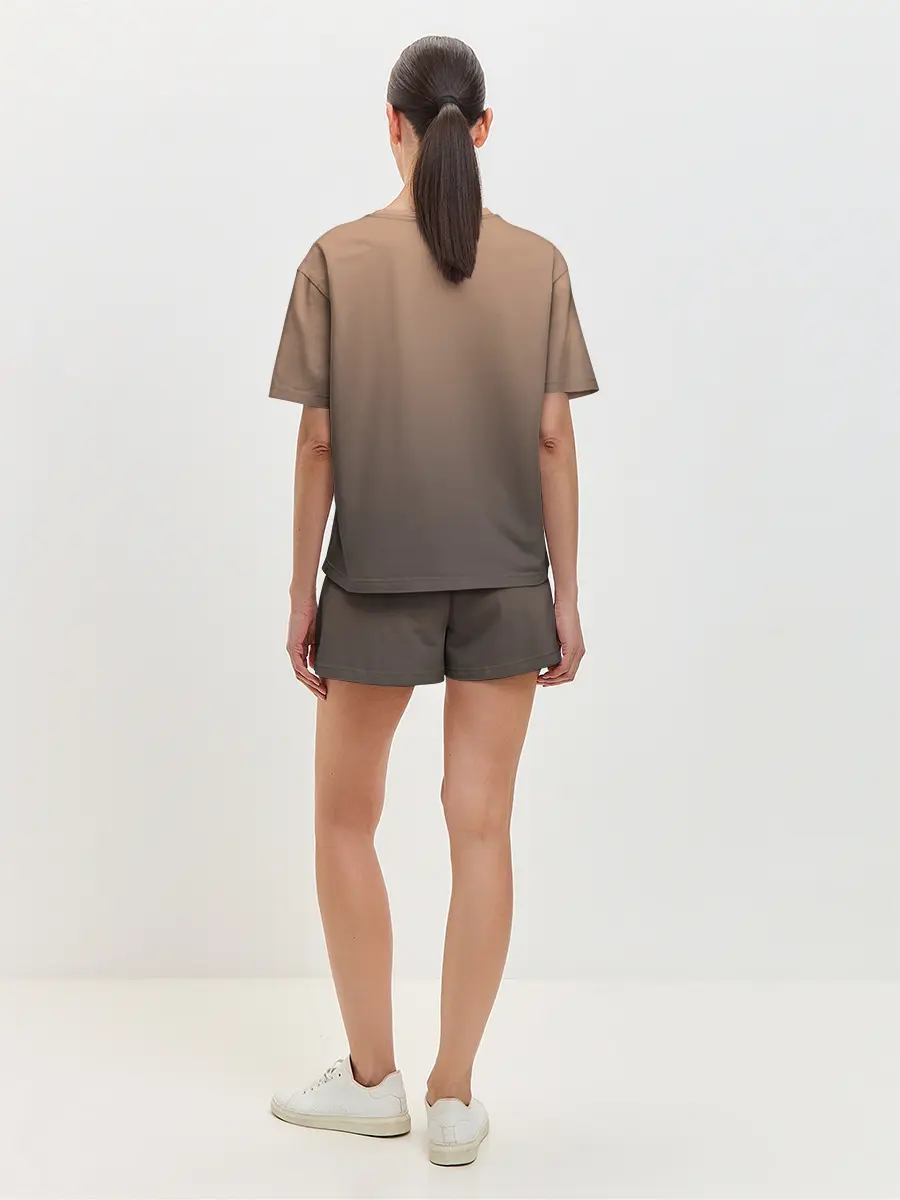 Женская пижама с шортами / девочка сова с топром