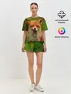 Женская пижама с шортами / Лисица