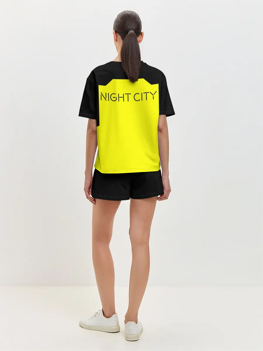 Женская пижама с шортами / Cyberpunk 2077 nightcity