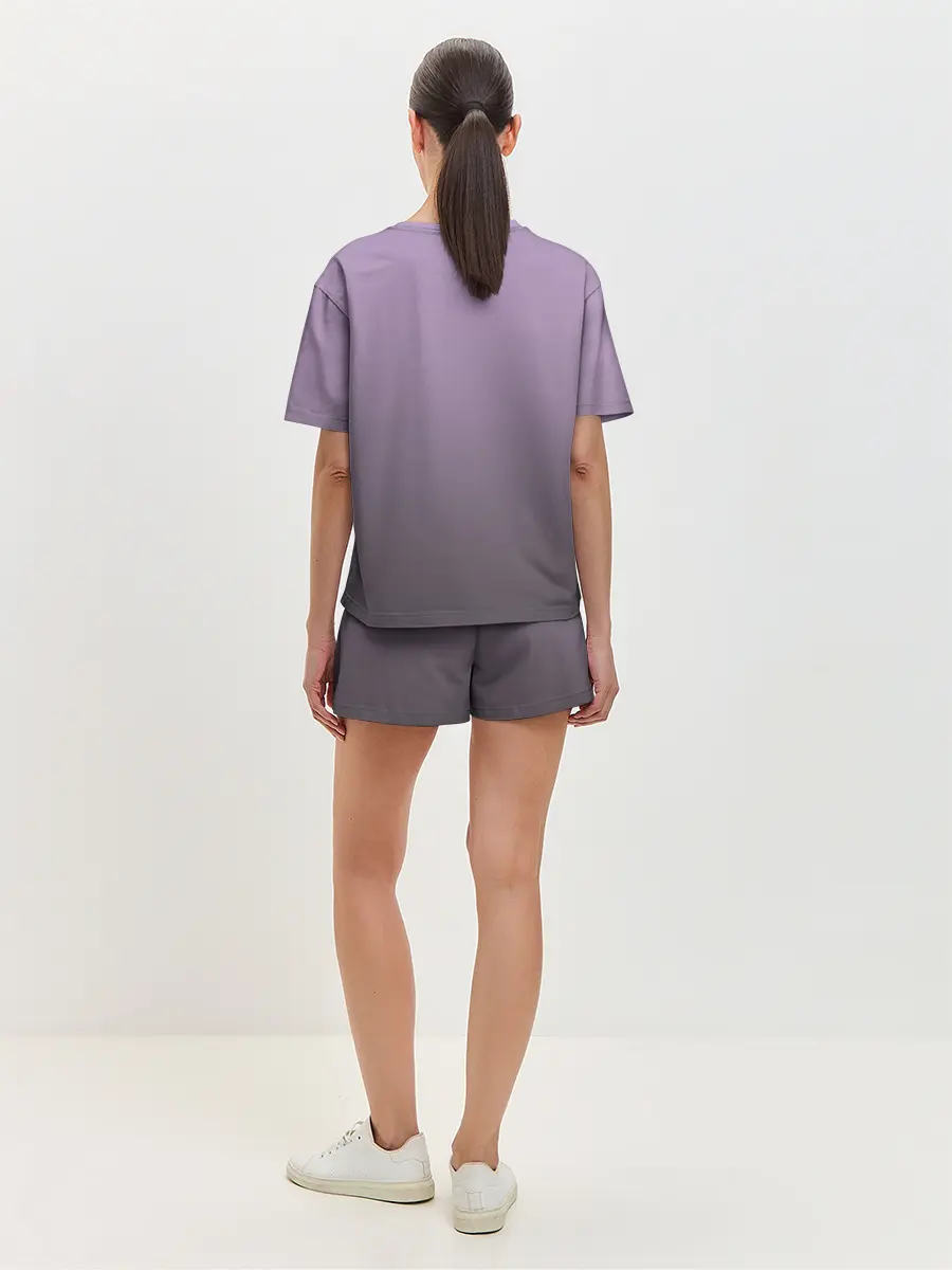 Женская пижама с шортами / влюбленный котенок