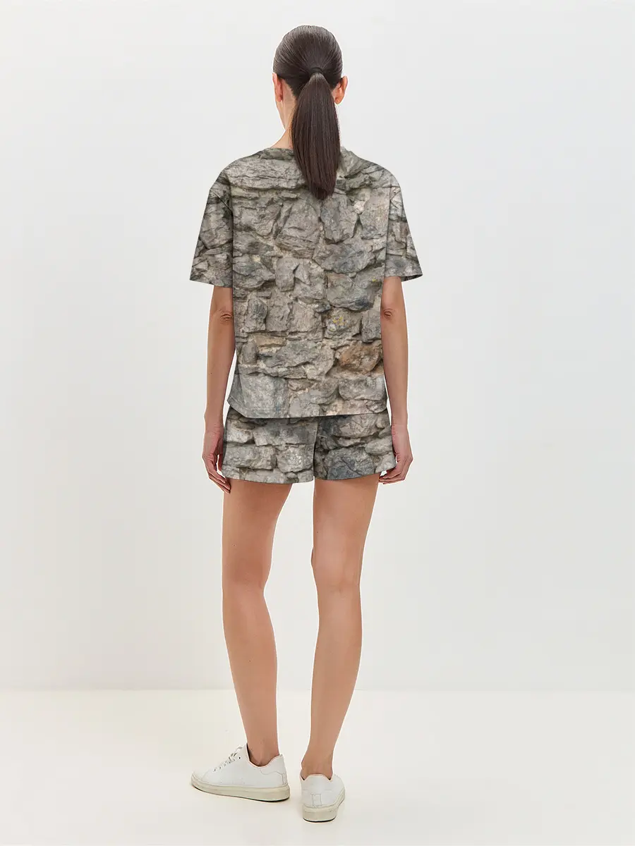 Женская пижама с шортами / Сломанная стена