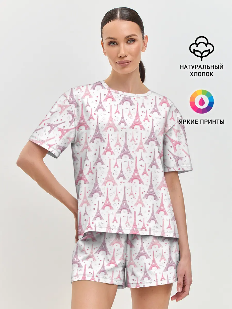 Женская пижама с шортами / Страна Любви