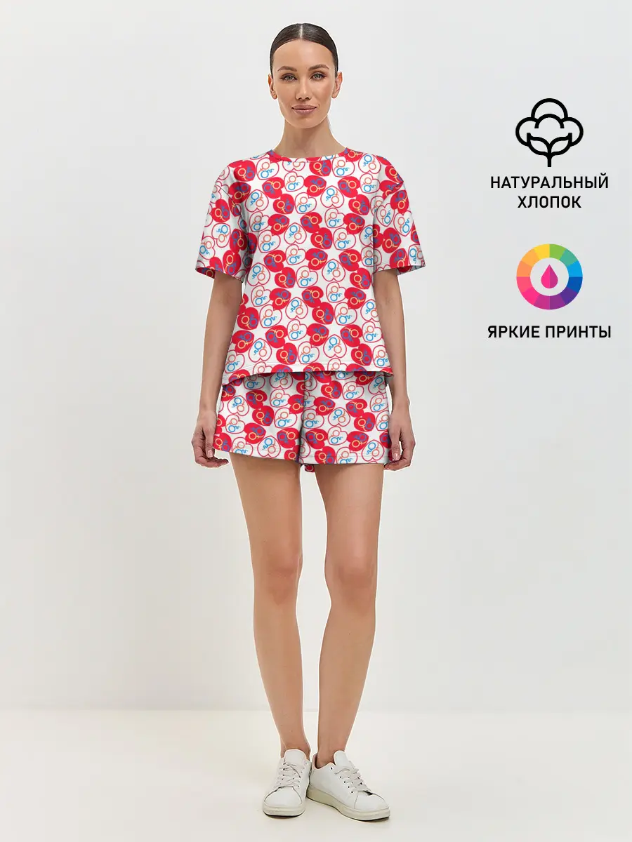 Женская пижама с шортами / Любовь