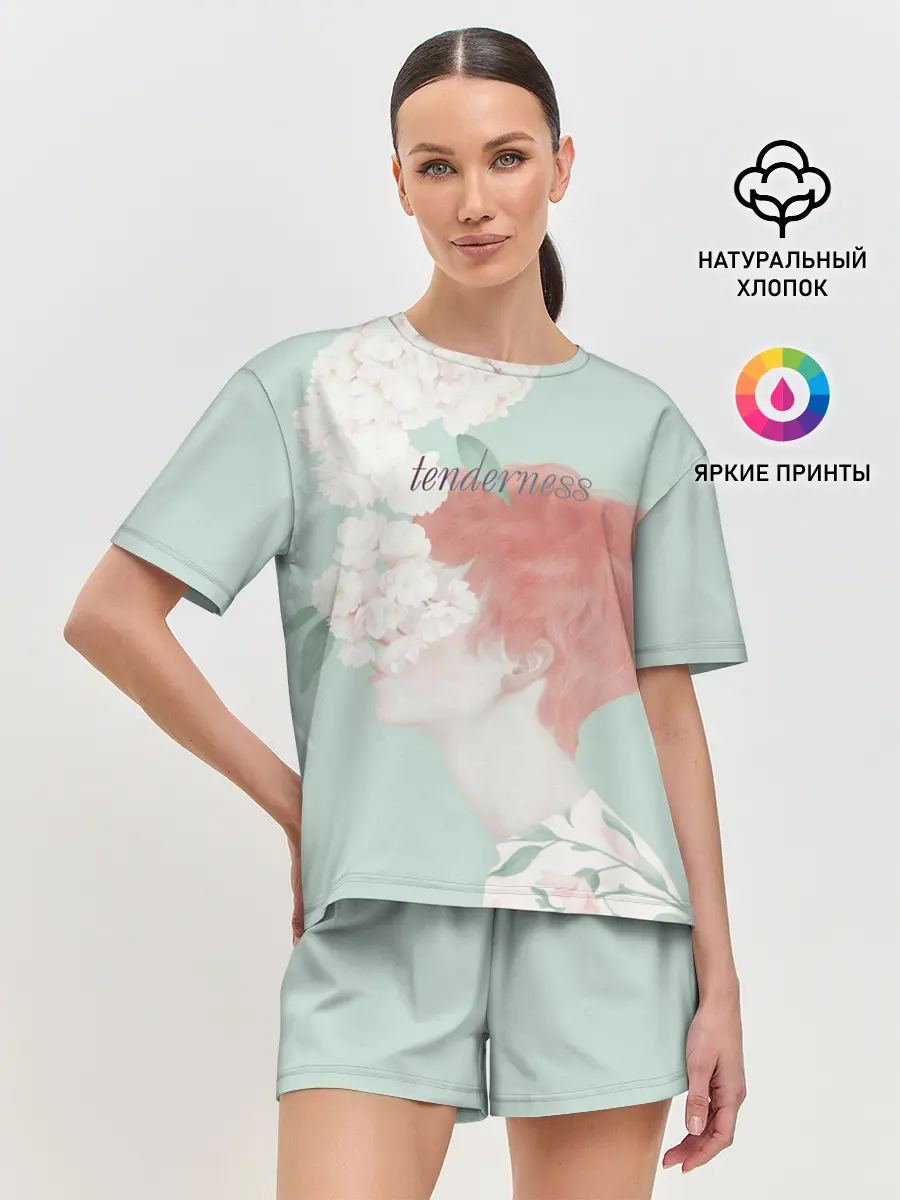 Женская пижама с шортами / Нежность