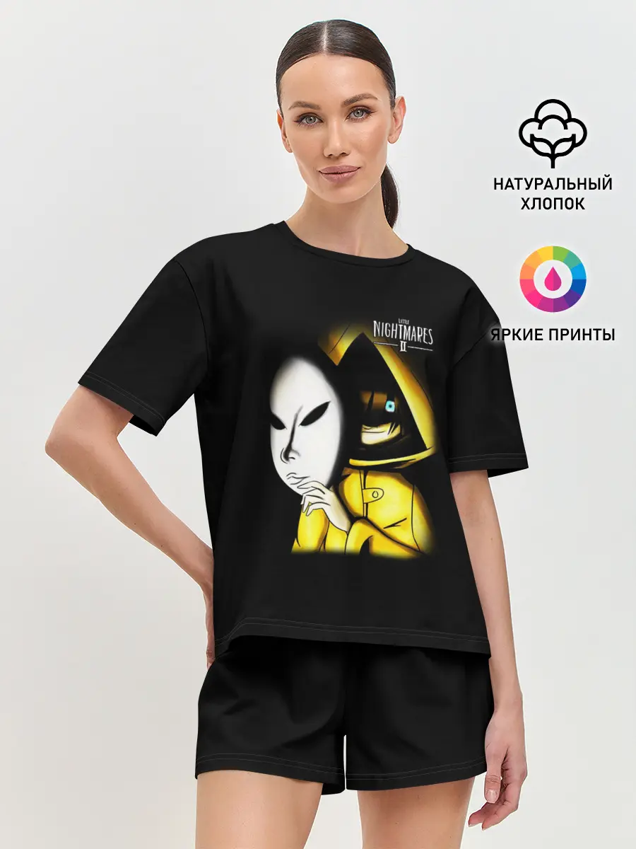 Женская пижама с шортами / Little Nightmares 2 MASK