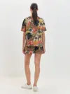Женская пижама с шортами / Мопсики | Цветочки