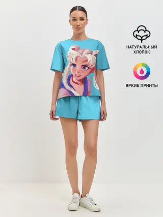Женская пижама с шортами / Sailor Moon | Сейлор Мун