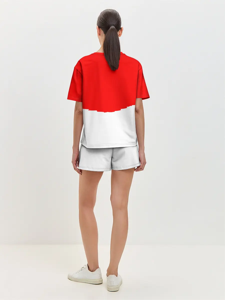 Женская пижама с шортами / многоголовый v love