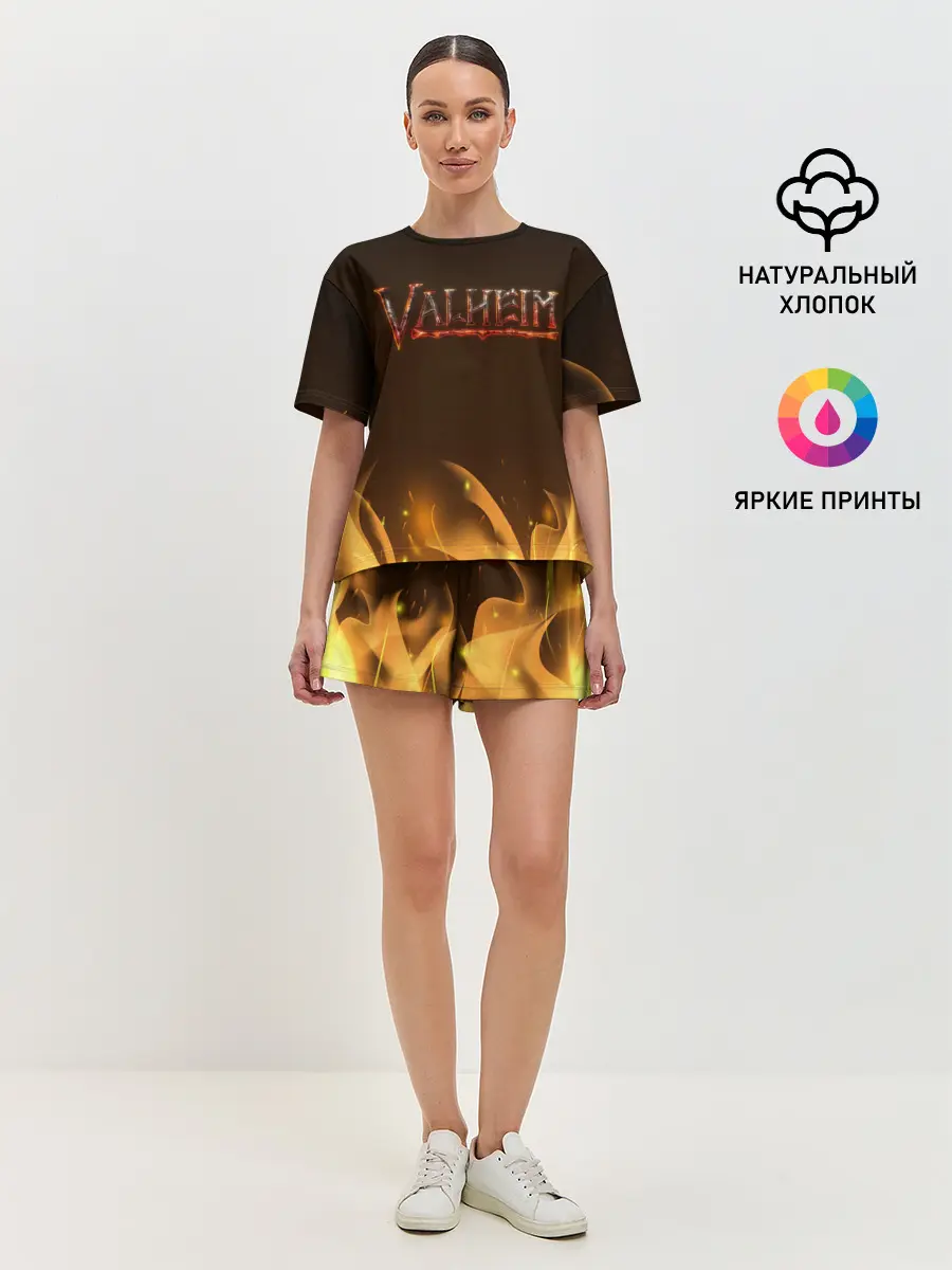 Женская пижама с шортами / Valheim: Вальхейм выживание.