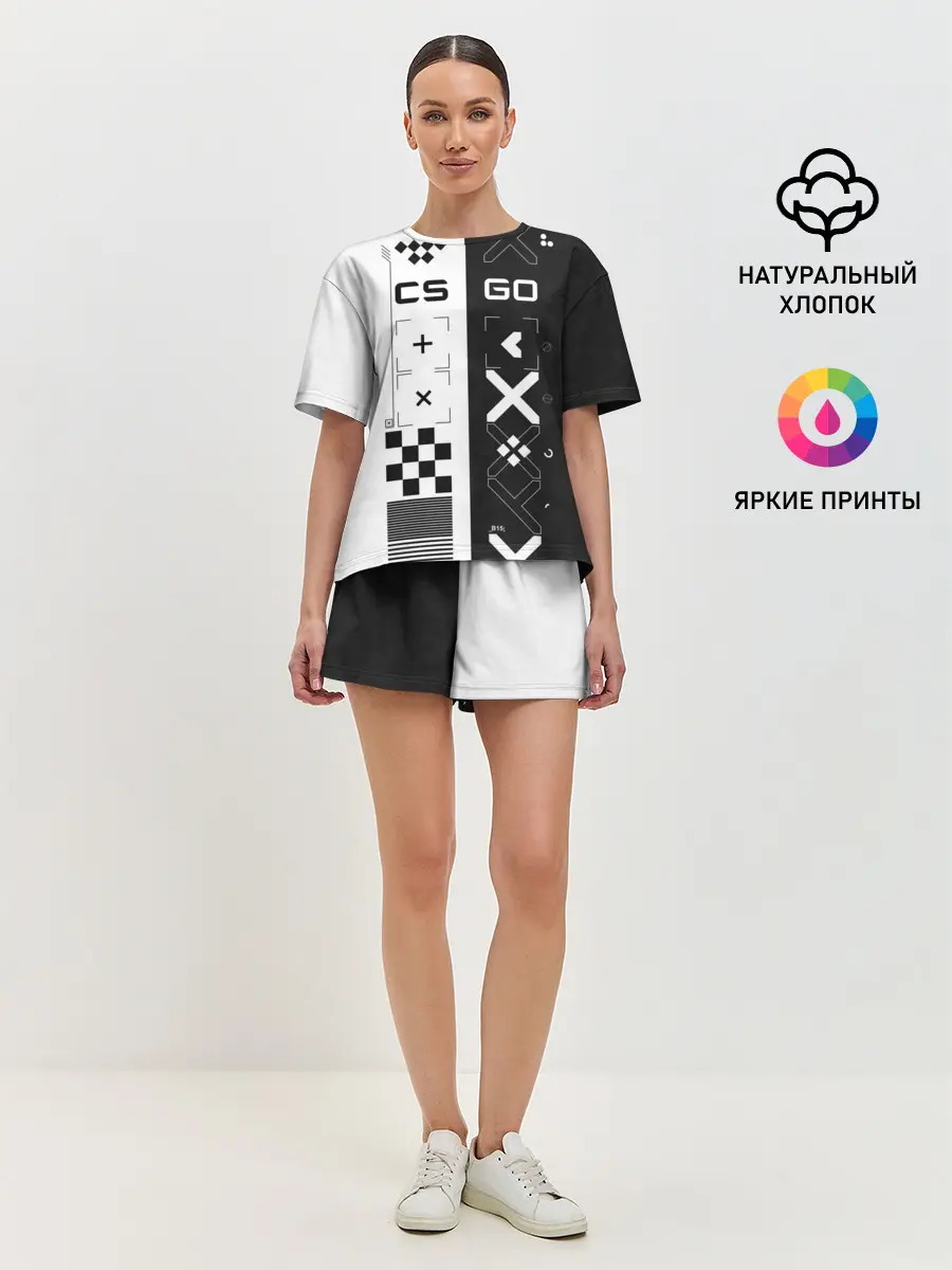 Женская пижама с шортами / Printstream | Поток информации