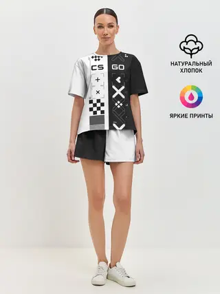 Женская пижама с шортами / Printstream | Поток информации