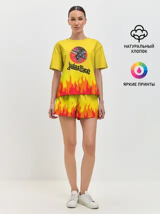 Женская пижама с шортами / Джудас Прист: Бог металла.