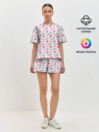 Женская пижама с шортами / Любовь
