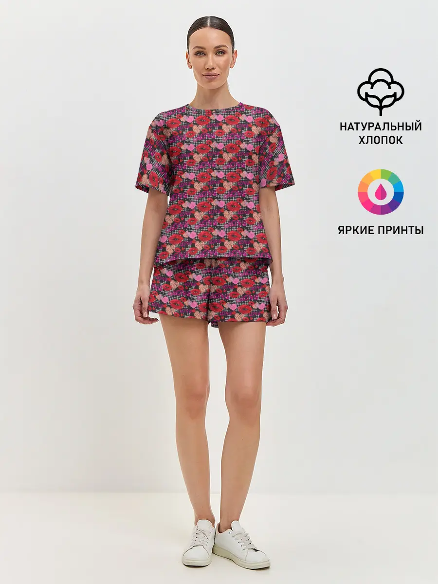 Женская пижама с шортами / Love