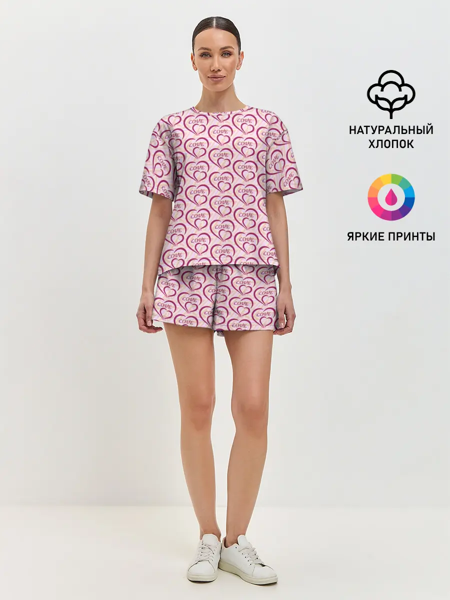 Женская пижама с шортами / Love