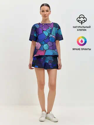 Женская пижама с шортами / Vector-Shape