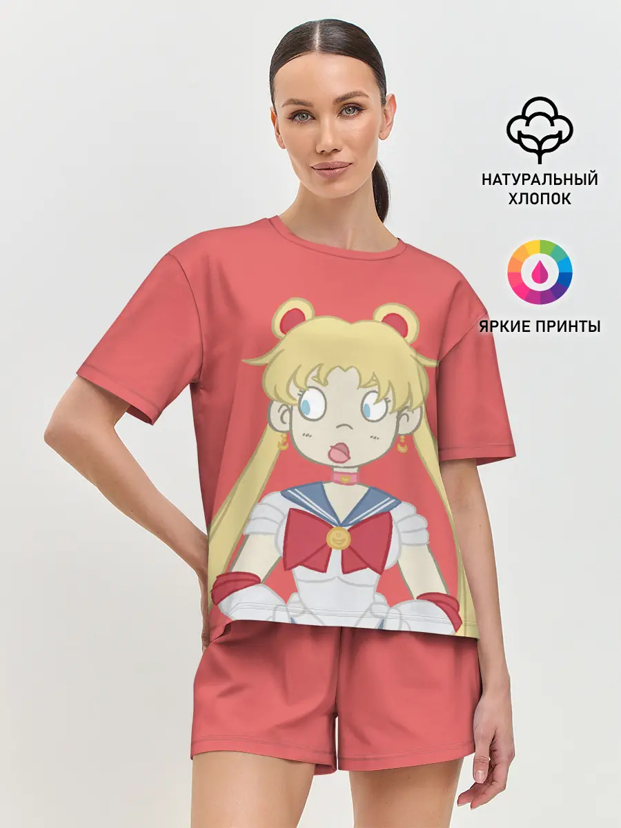 Женская пижама с шортами / Sailor Moon | Сейлор Мун