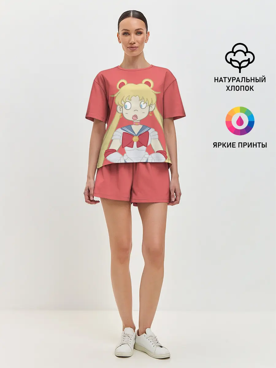 Женская пижама с шортами / Sailor Moon | Сейлор Мун