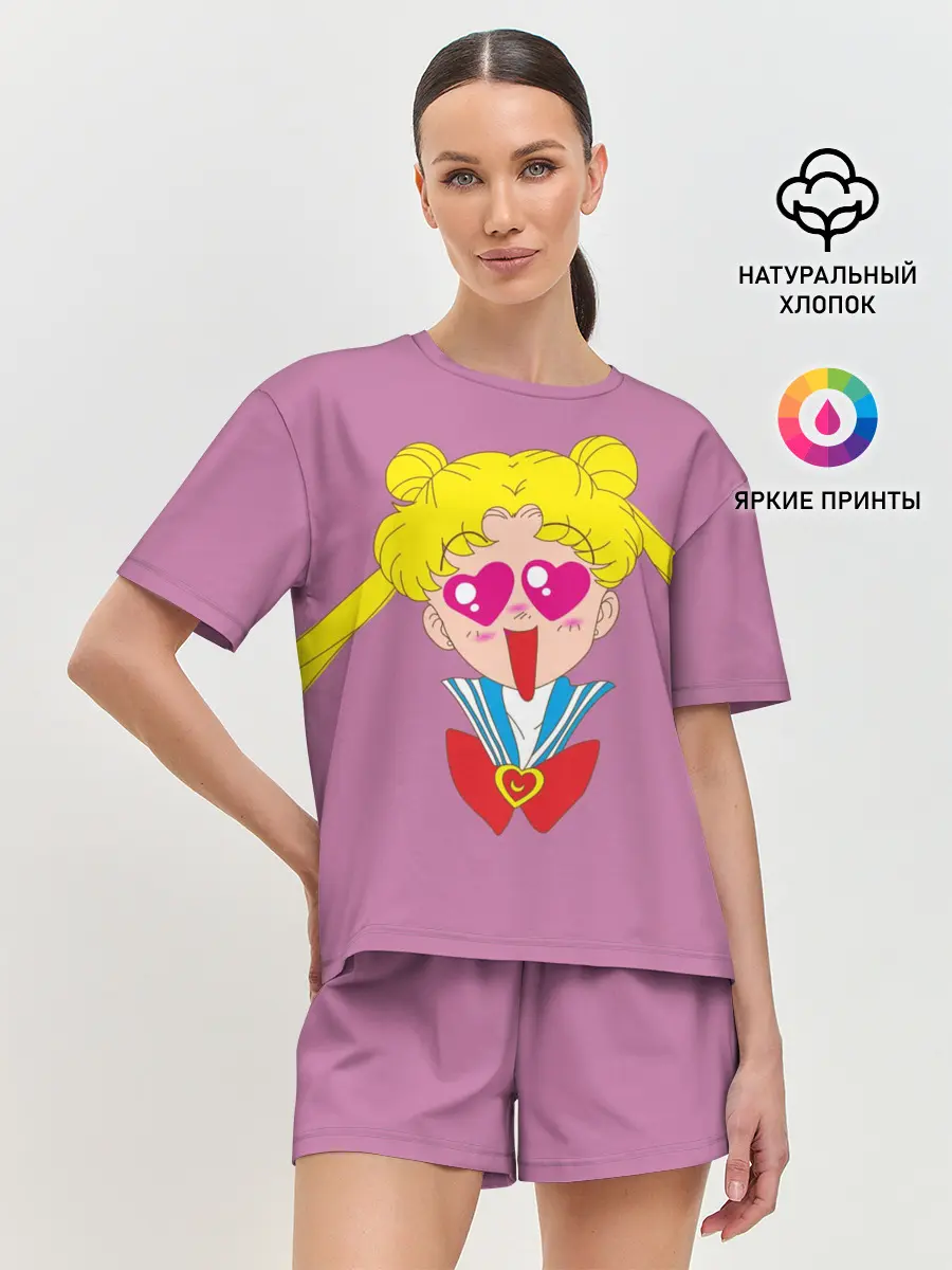 Женская пижама с шортами / Банни Цукино