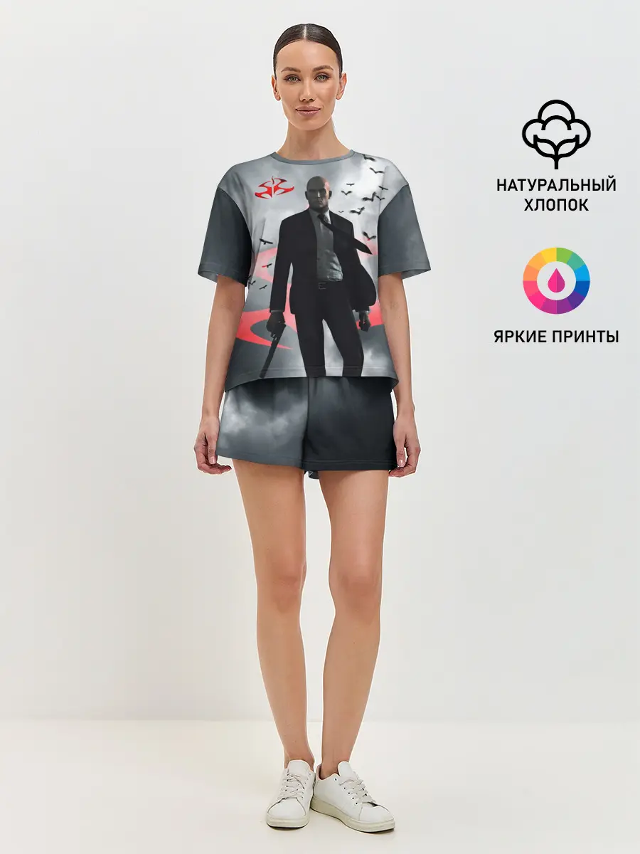 Женская пижама с шортами / Hitman | Агент 47