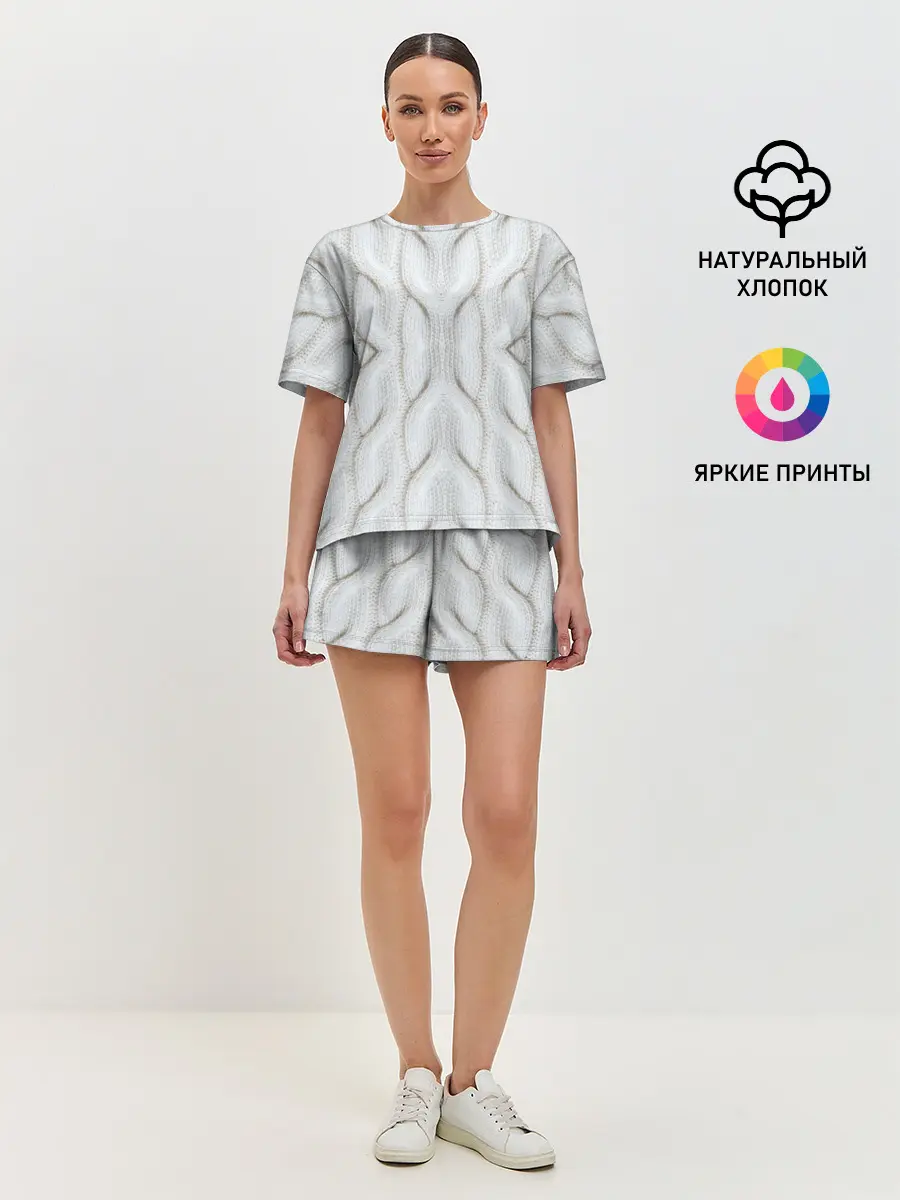 Женская пижама с шортами / Вязанка