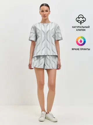 Женская пижама с шортами / Вязанка