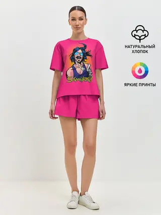Женская пижама с шортами / SAMURAI Cyberpunk 2077