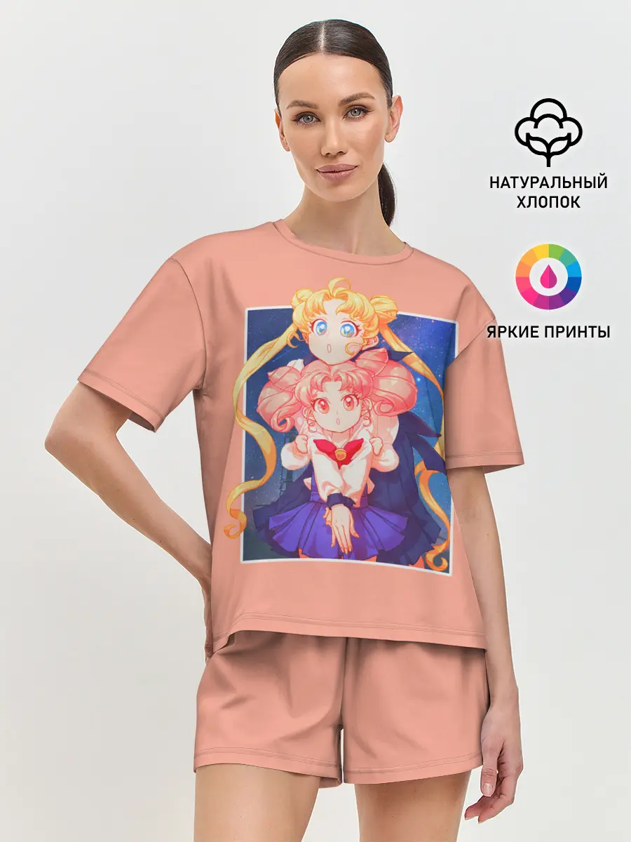 Женская пижама с шортами / Sailor Moon | Сейлор Мун