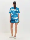 Женская пижама с шортами / Волны