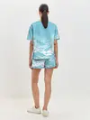 Женская пижама с шортами / Волны