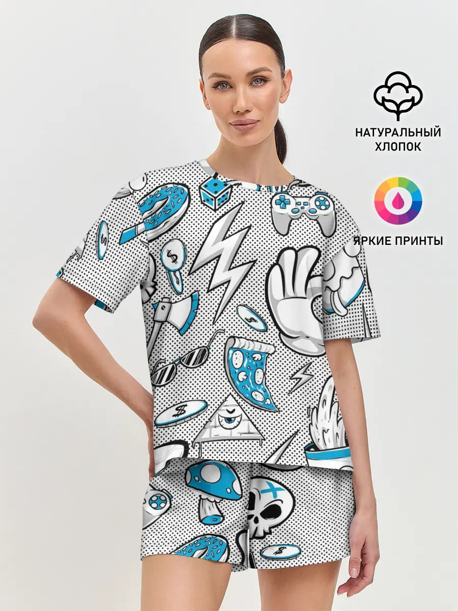 Женская пижама с шортами / Gamer Style