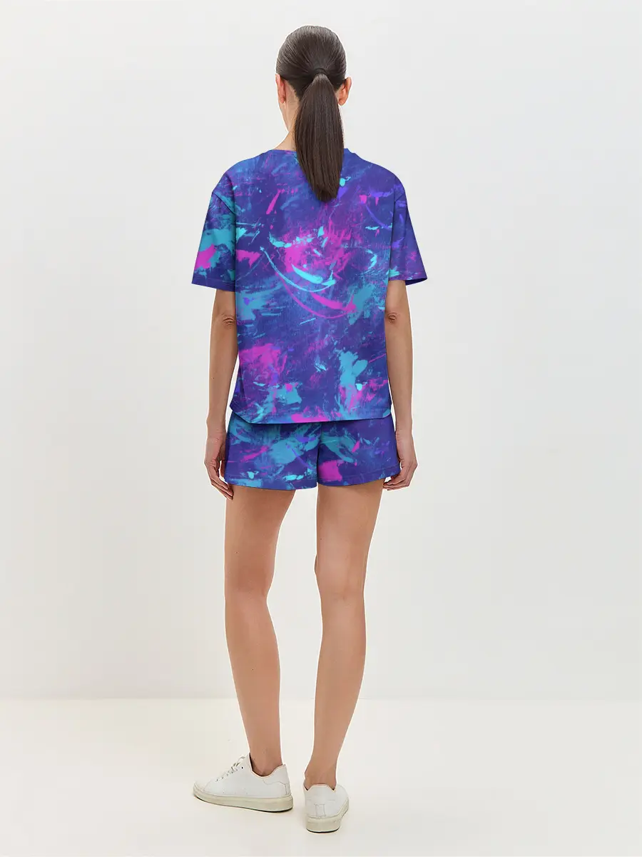 Женская пижама с шортами / Краски