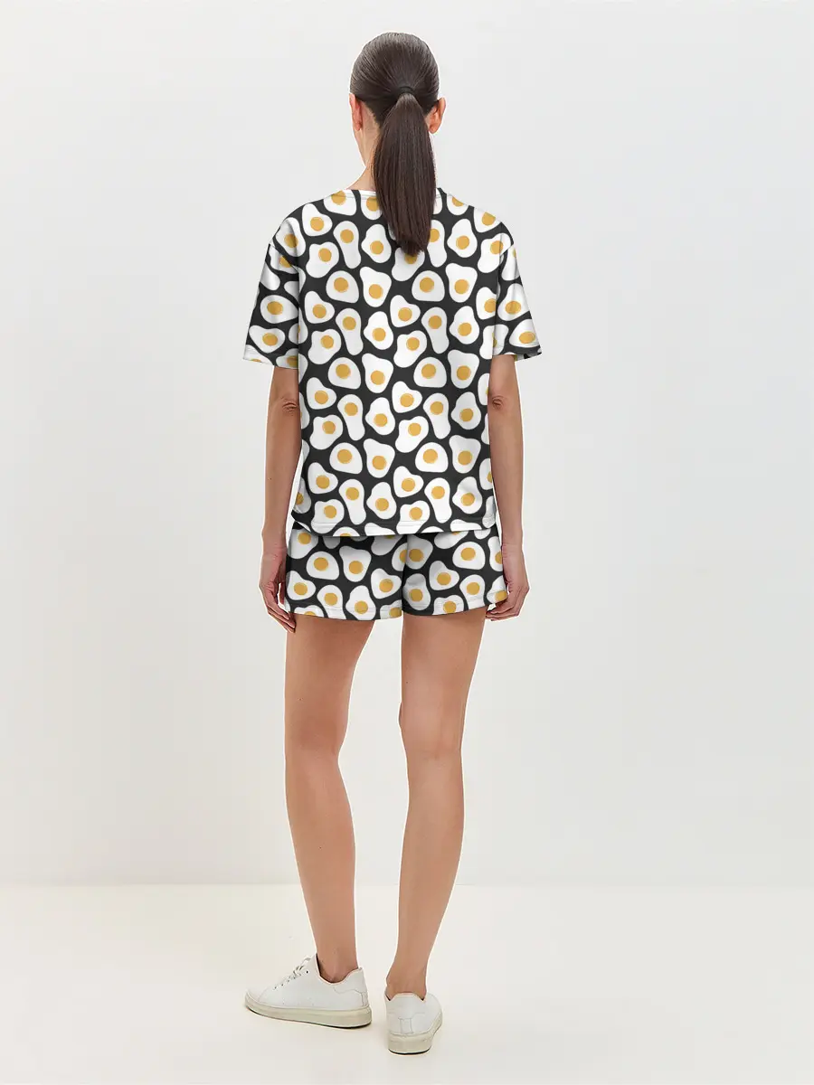 Женская пижама с шортами / Яичница