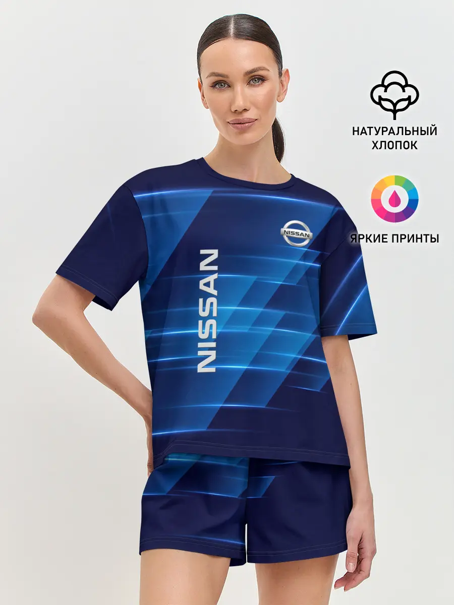 Женская пижама с шортами / Nissan