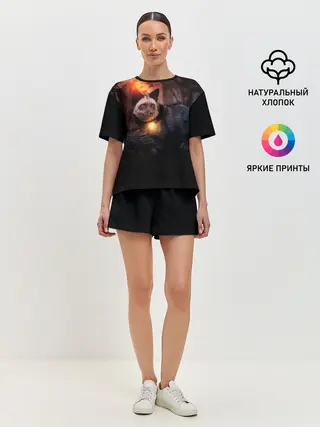 Женская пижама с шортами / Волшебная лисица