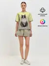 Женская пижама с шортами / персидская пушистая кошка