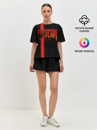 Женская пижама с шортами / Doom | Rip and Tear