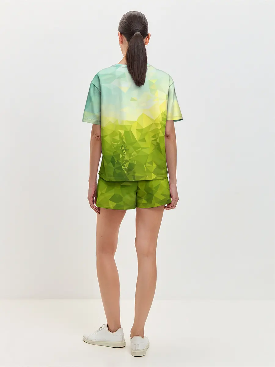 Женская пижама с шортами / Природная Абстракция