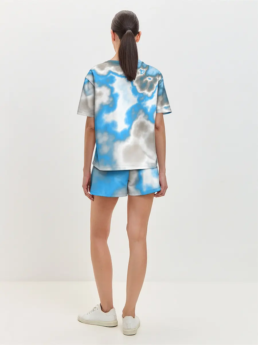 Женская пижама с шортами / Абстракция