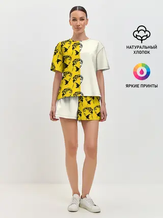 Женская пижама с шортами / Скульптура монограмма