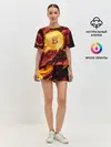 Женская пижама с шортами / БИТКОИН ОГОНЬ