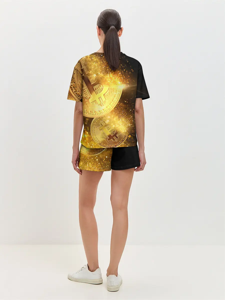 Женская пижама с шортами / БИТКОИН ЗОЛОТО | BITCOIN GOLD