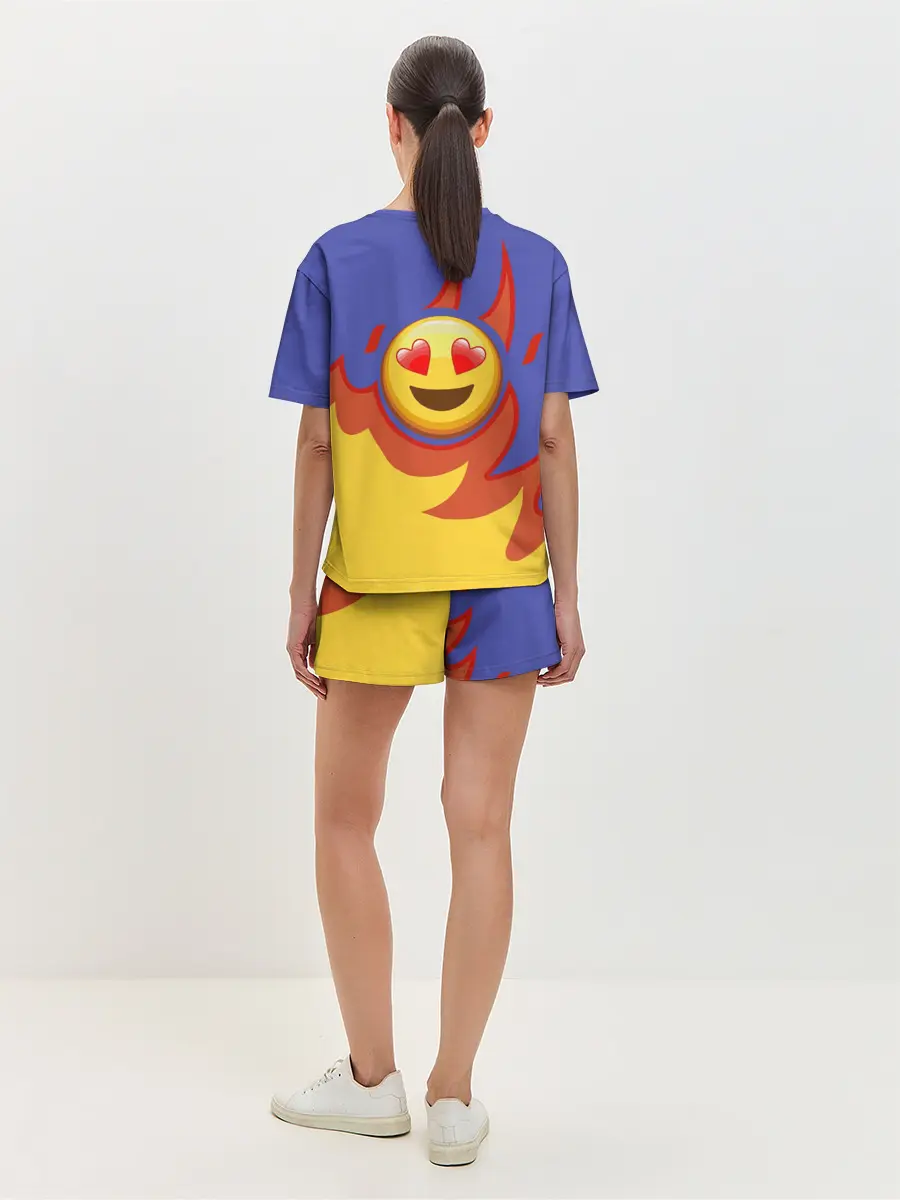 Женская пижама с шортами / Ты горишь как огонь v1