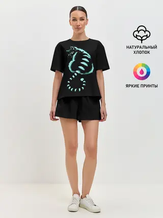 Женская пижама с шортами / ВОЛШЕБНЫЙ КОТ