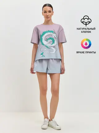 Женская пижама с шортами / водный дракон