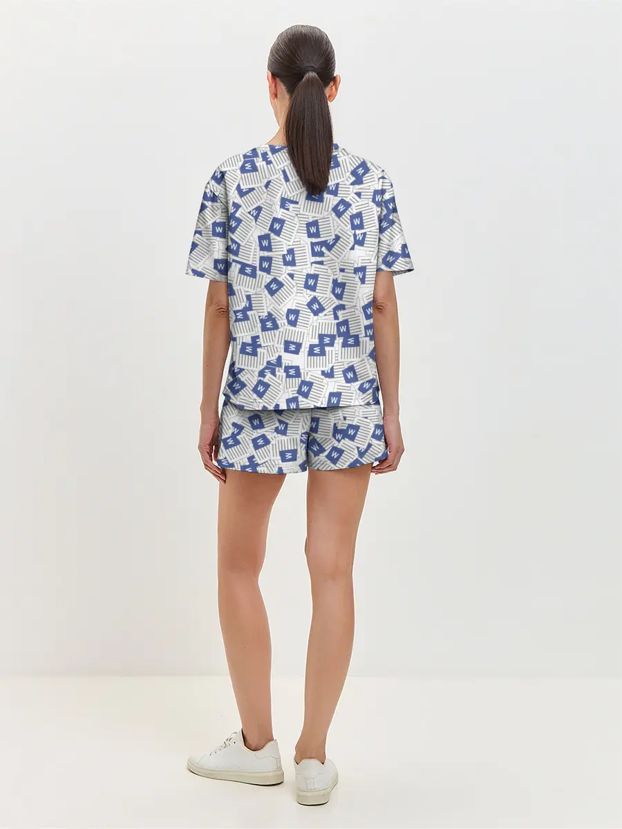 Женская пижама с шортами / Документы Word