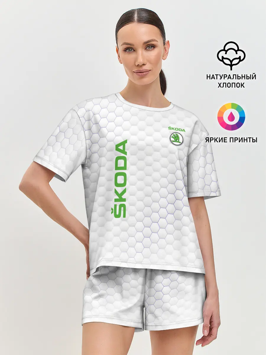 Женская пижама с шортами / SKODA