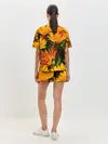 Женская пижама с шортами / Желтый цвет весны