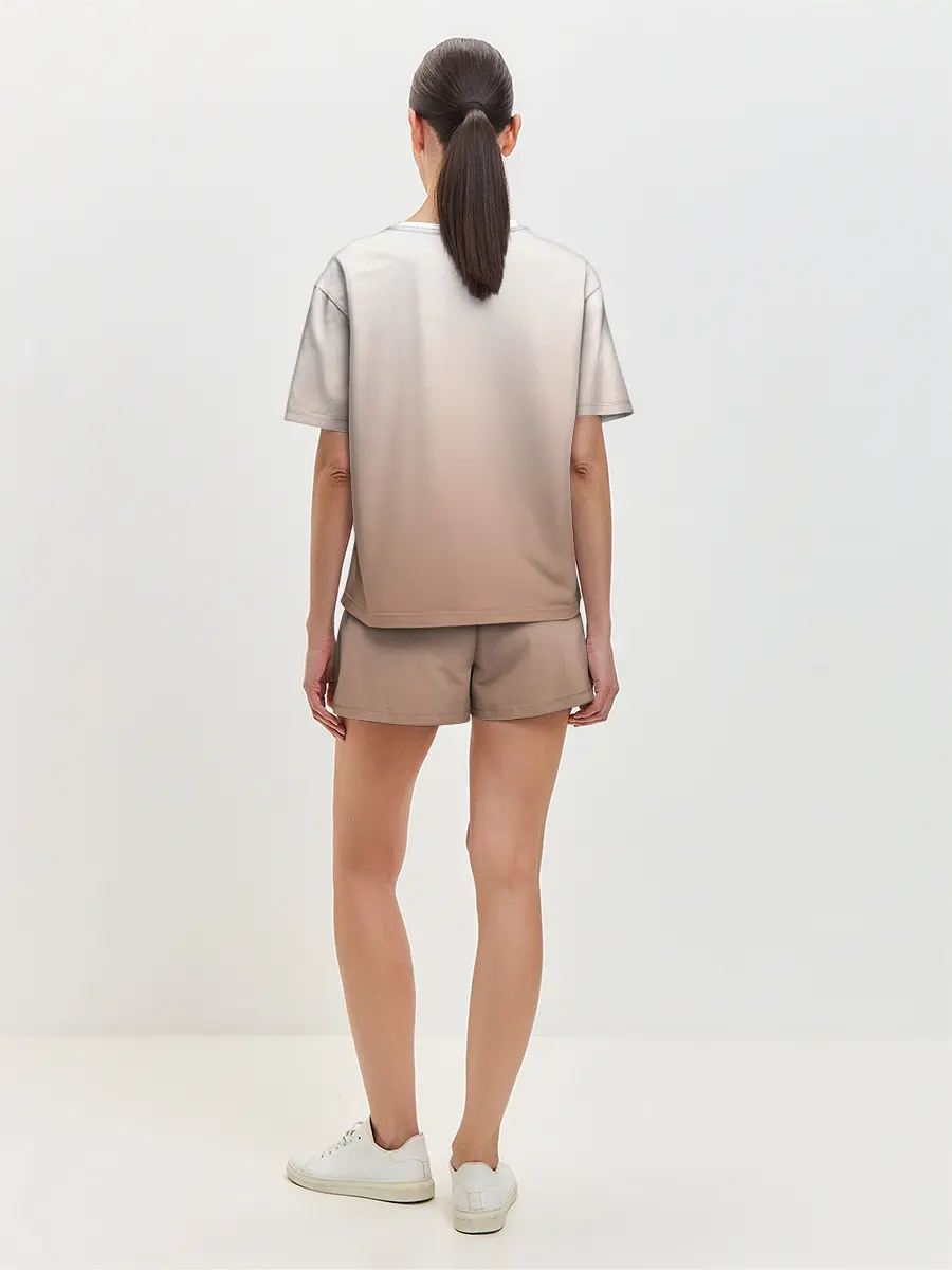 Женская пижама с шортами / Девочка и белый кот аниме