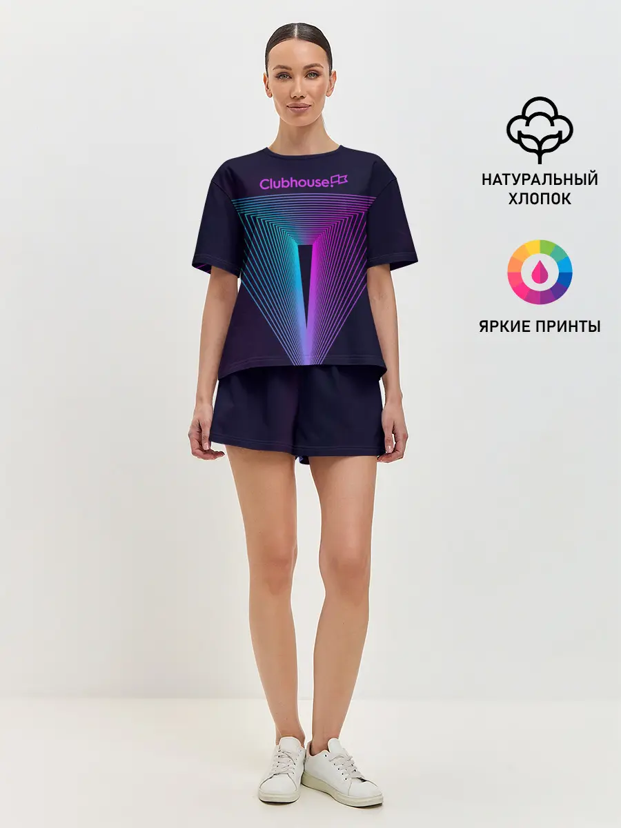 Женская пижама с шортами / clubhouse
